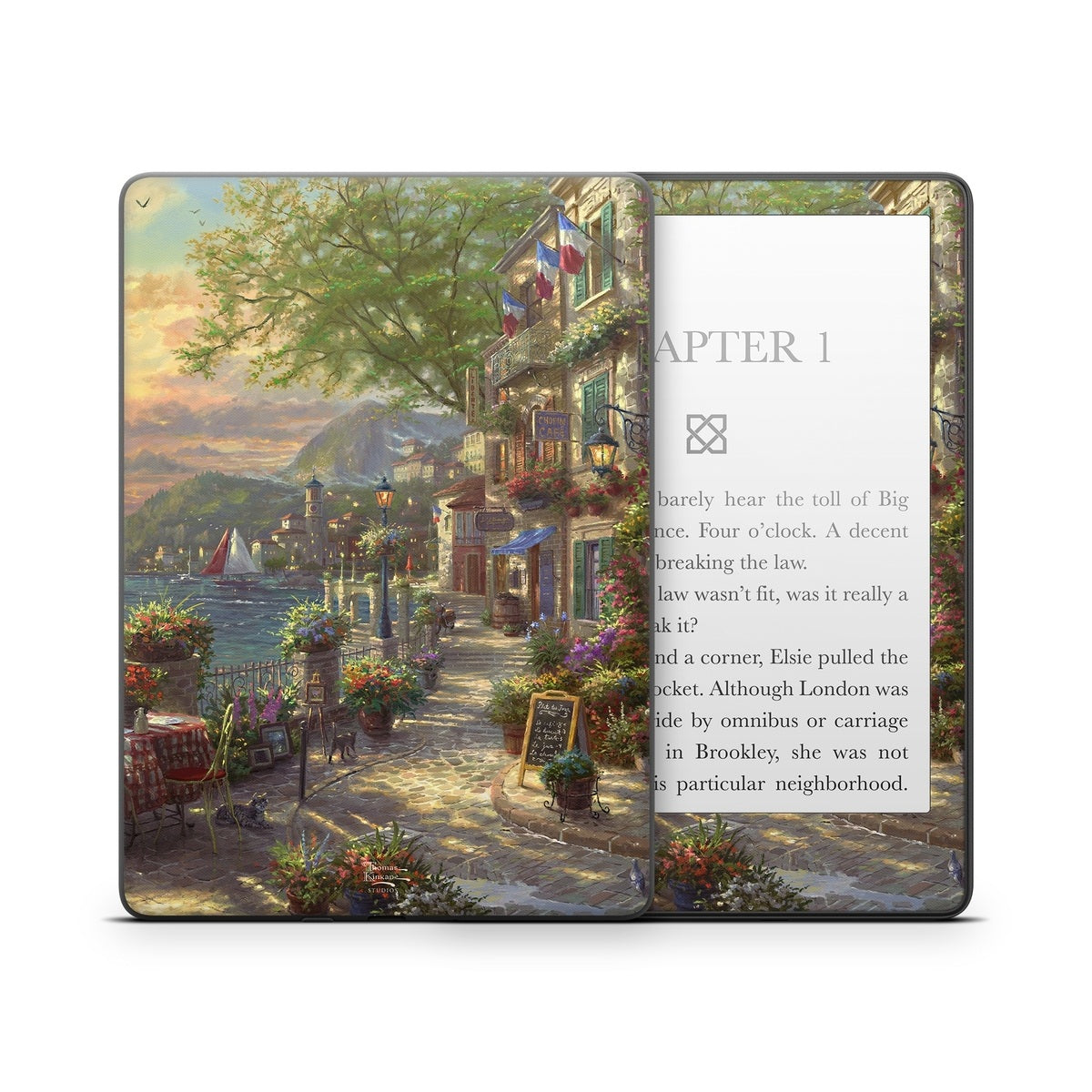 French Riviera Cafe - Amazon Kindle Skin