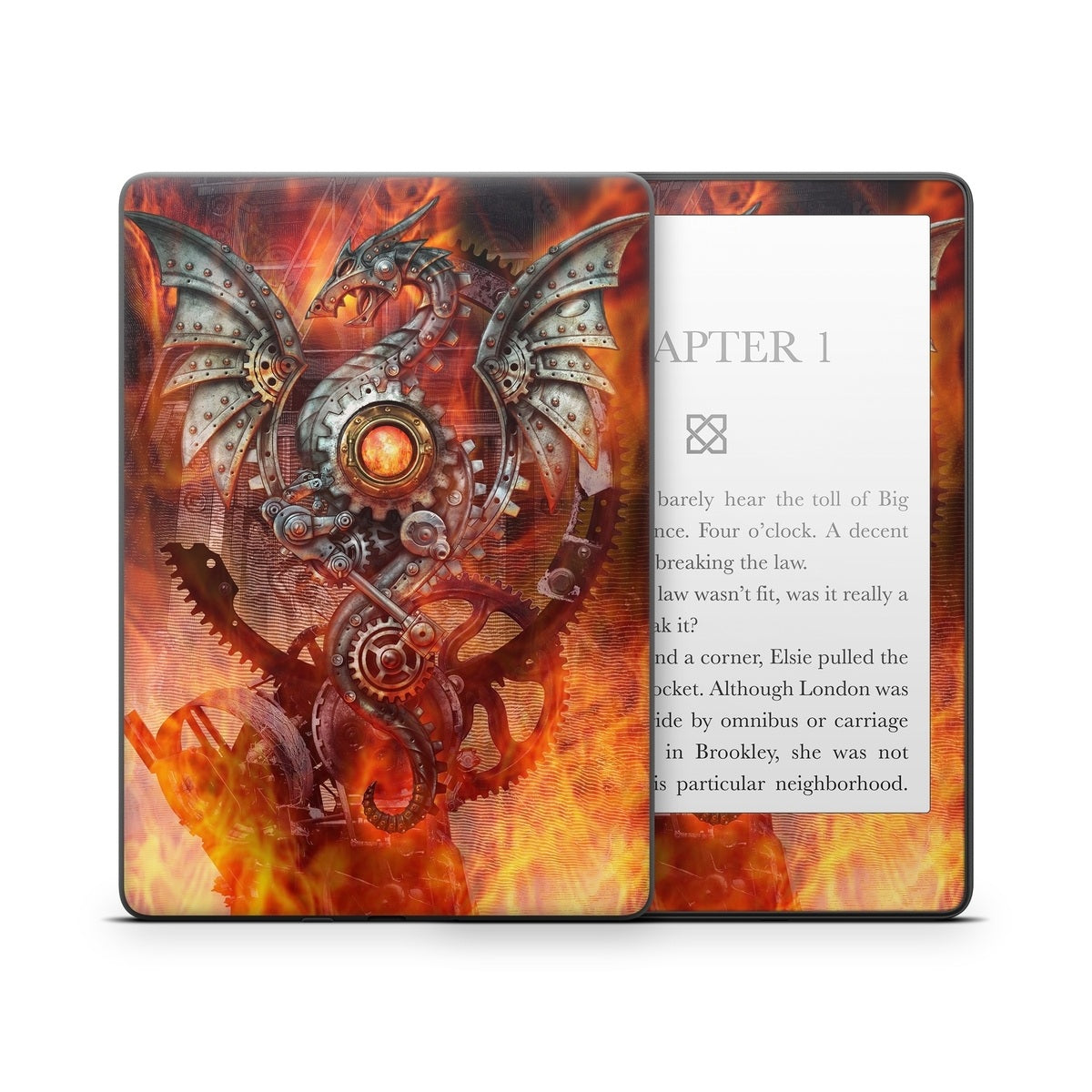 Furnace Dragon - Amazon Kindle Skin