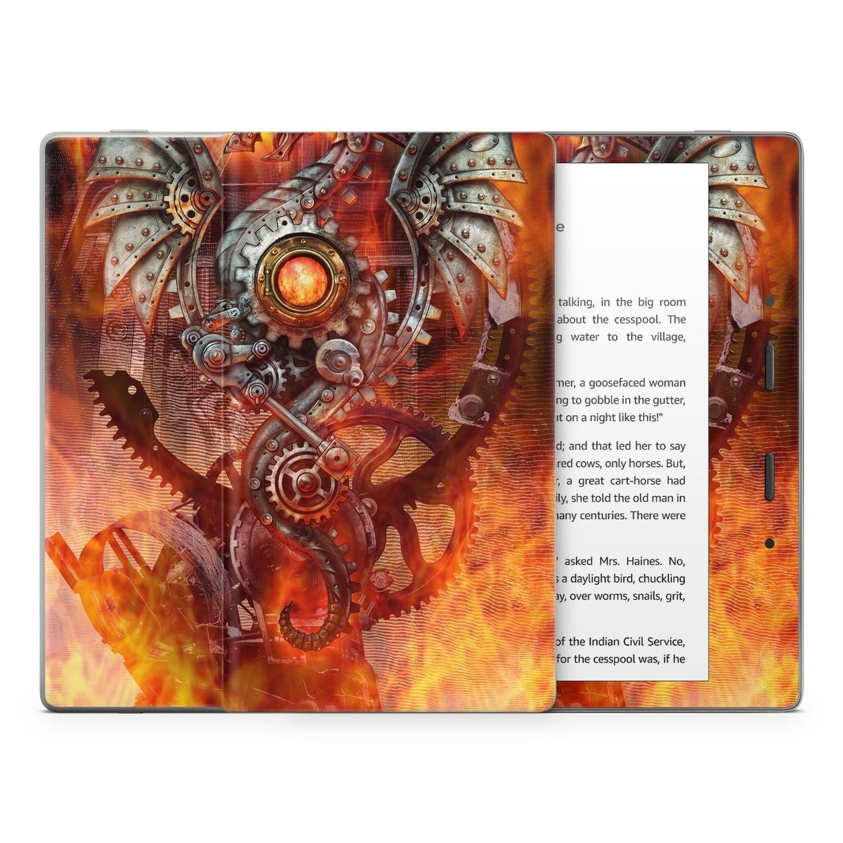 Furnace Dragon - Amazon Kindle Skin