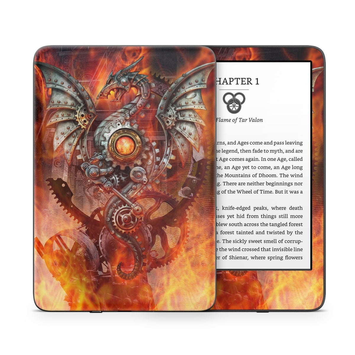 Furnace Dragon - Amazon Kindle Skin