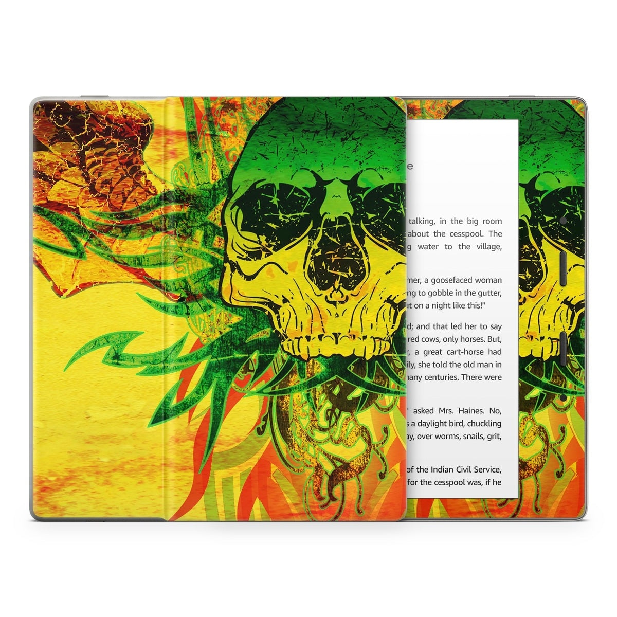 Hot Tribal Skull - Amazon Kindle Skin