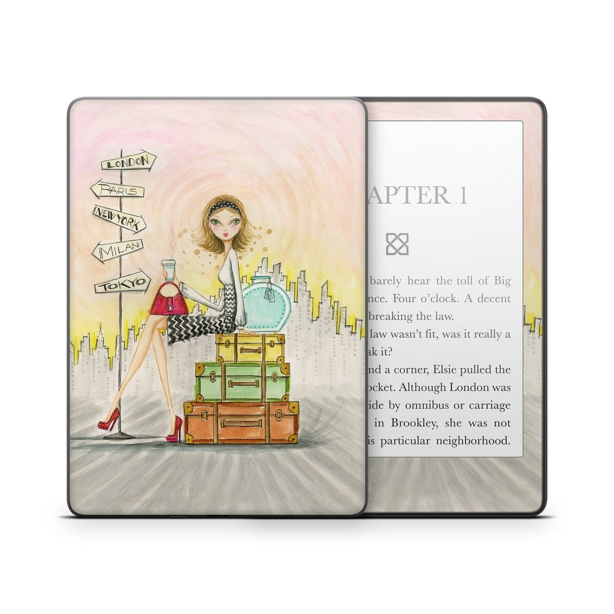 The Jet Setter - Amazon Kindle Skin