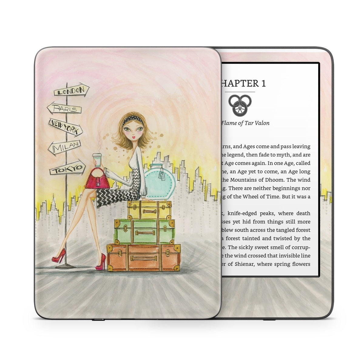 The Jet Setter - Amazon Kindle Skin