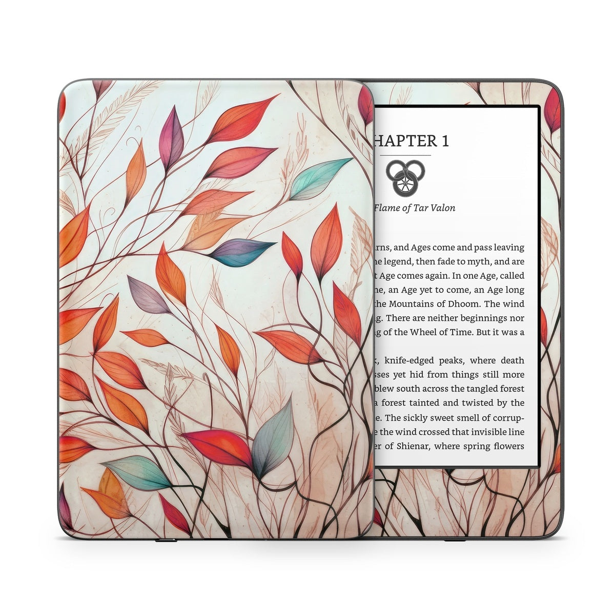 Leaf Sketches - Amazon Kindle Skin