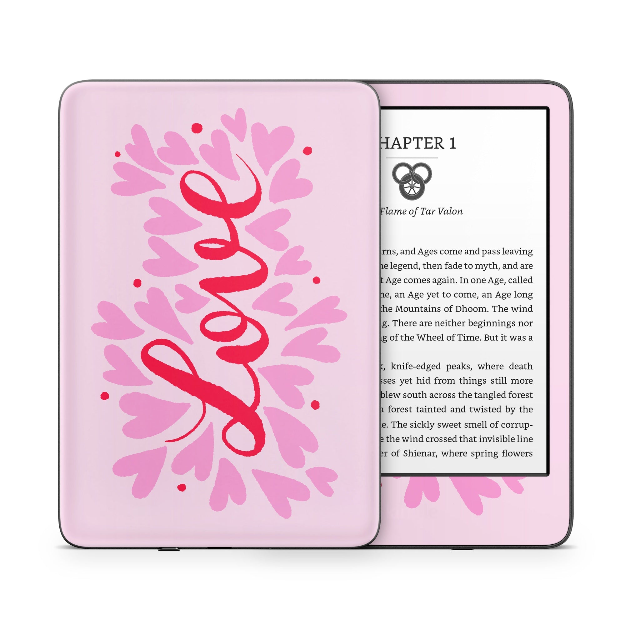 Love Hearts - Amazon Kindle Skin