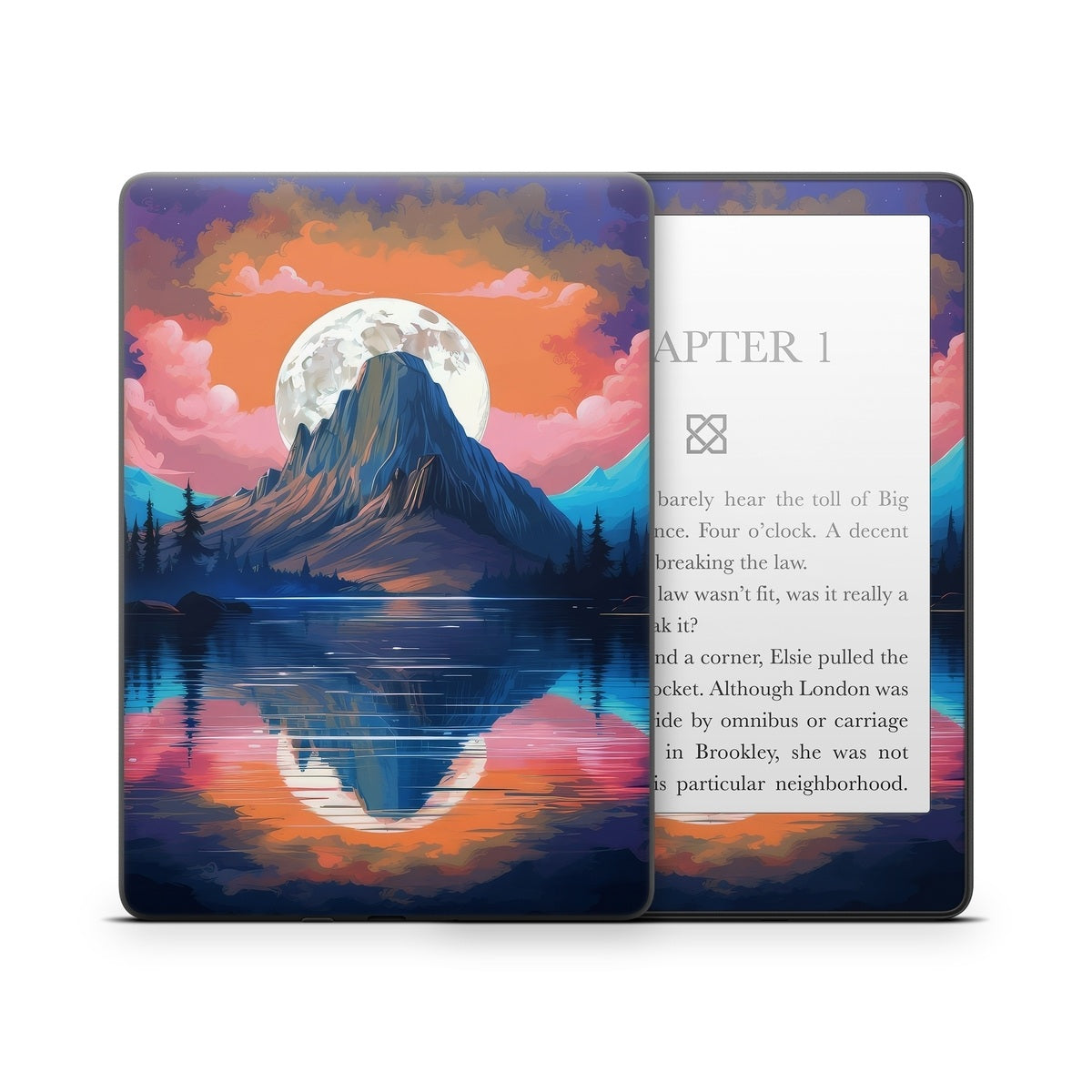 Mountain Moonrise - Amazon Kindle Skin