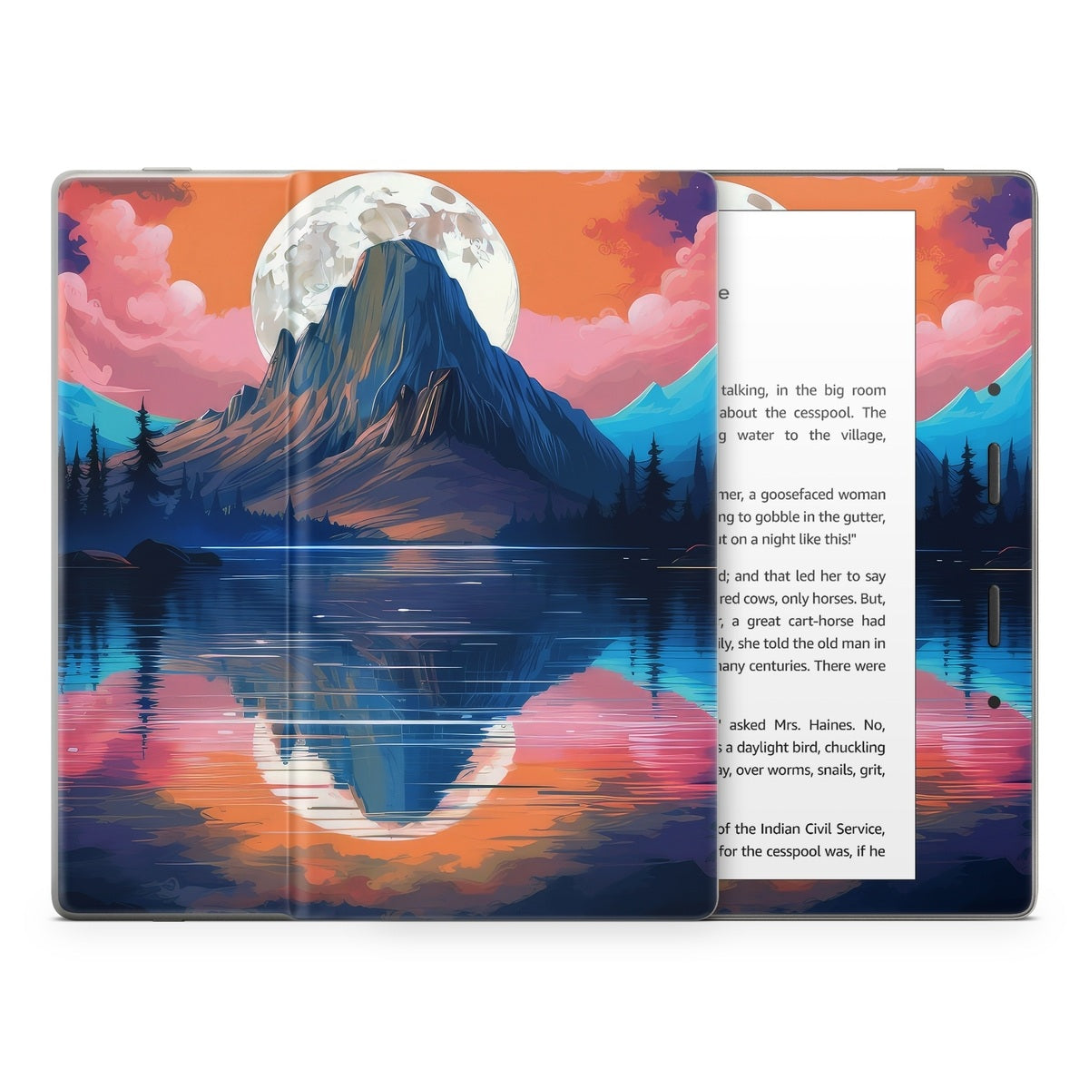 Mountain Moonrise - Amazon Kindle Skin