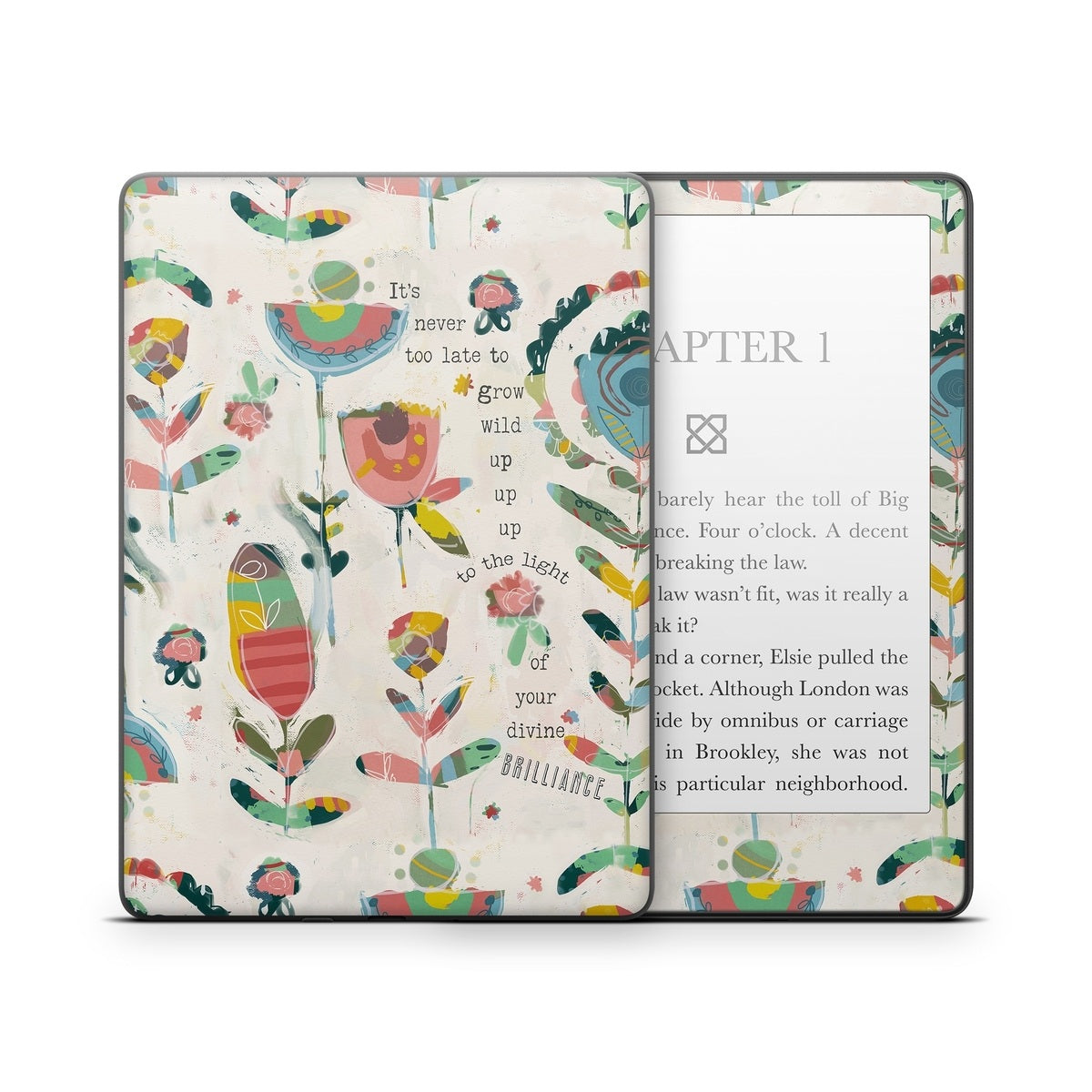 It's Never Too Late - Amazon Kindle Skin