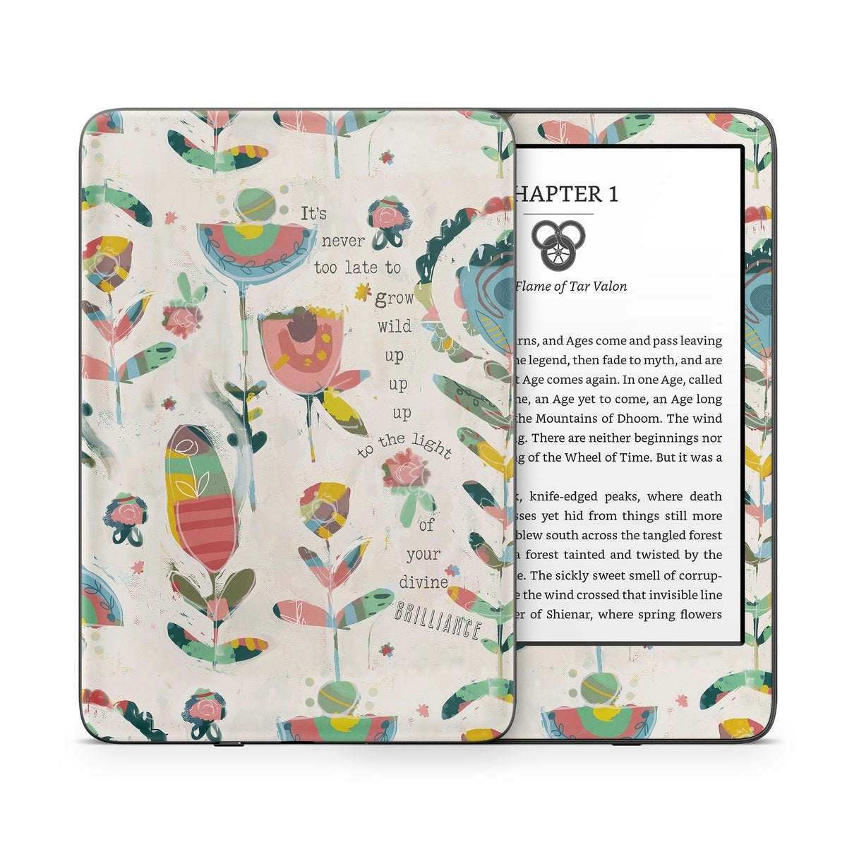 It's Never Too Late - Amazon Kindle Skin