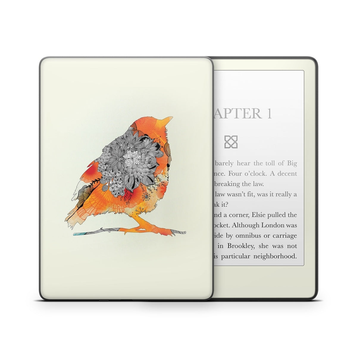 Orange Bird - Amazon Kindle Skin