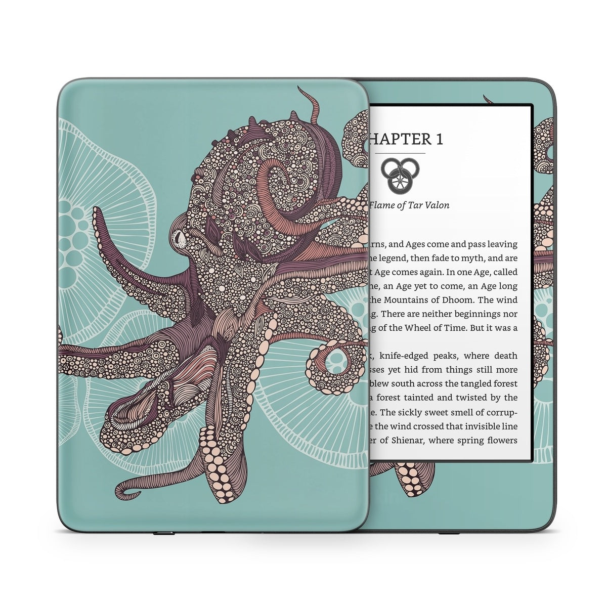 Octopus Bloom - Amazon Kindle Skin