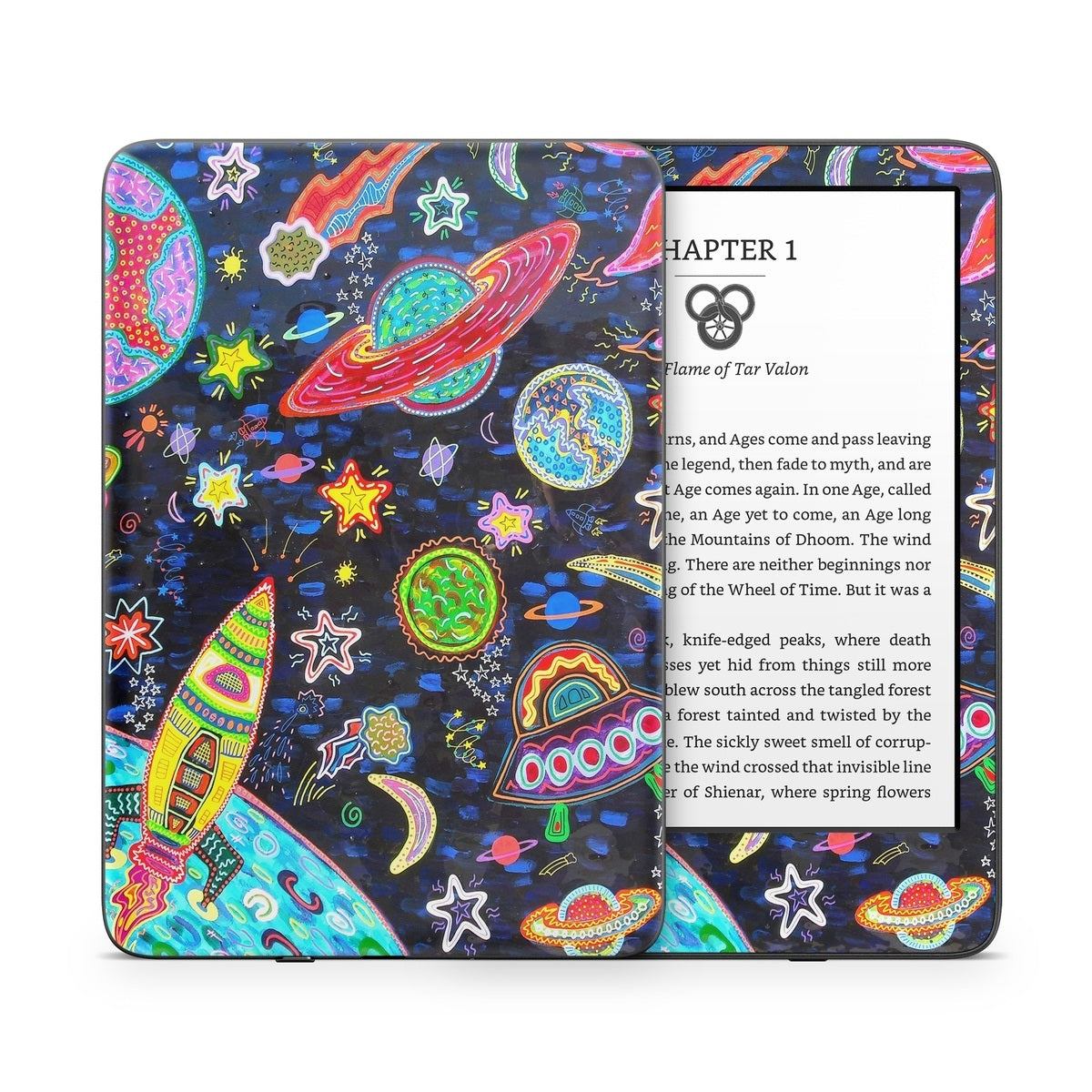 Out to Space - Amazon Kindle Skin