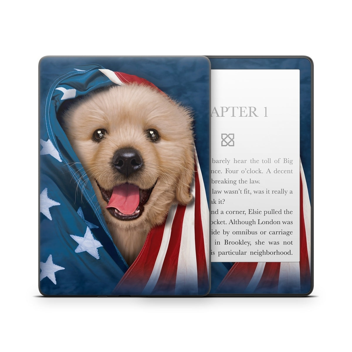 Patriotic Retriever - Amazon Kindle Skin