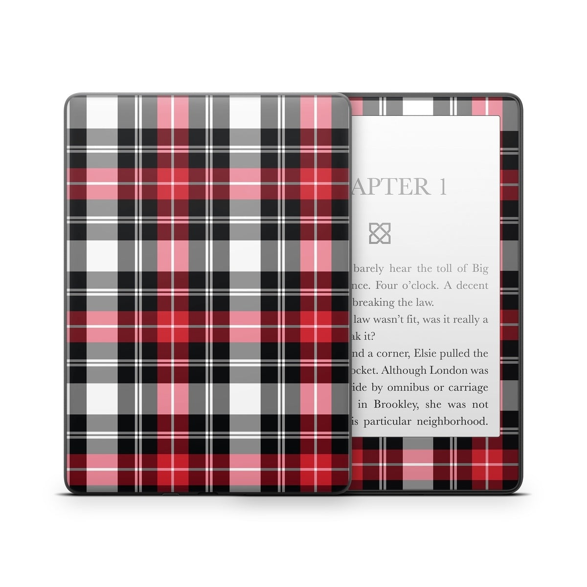 Red Plaid - Amazon Kindle Skin