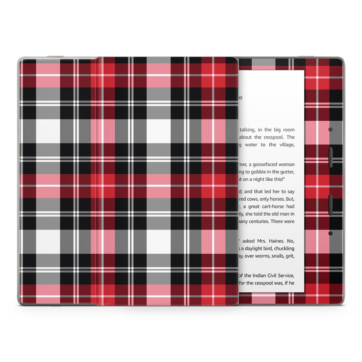 Red Plaid - Amazon Kindle Skin