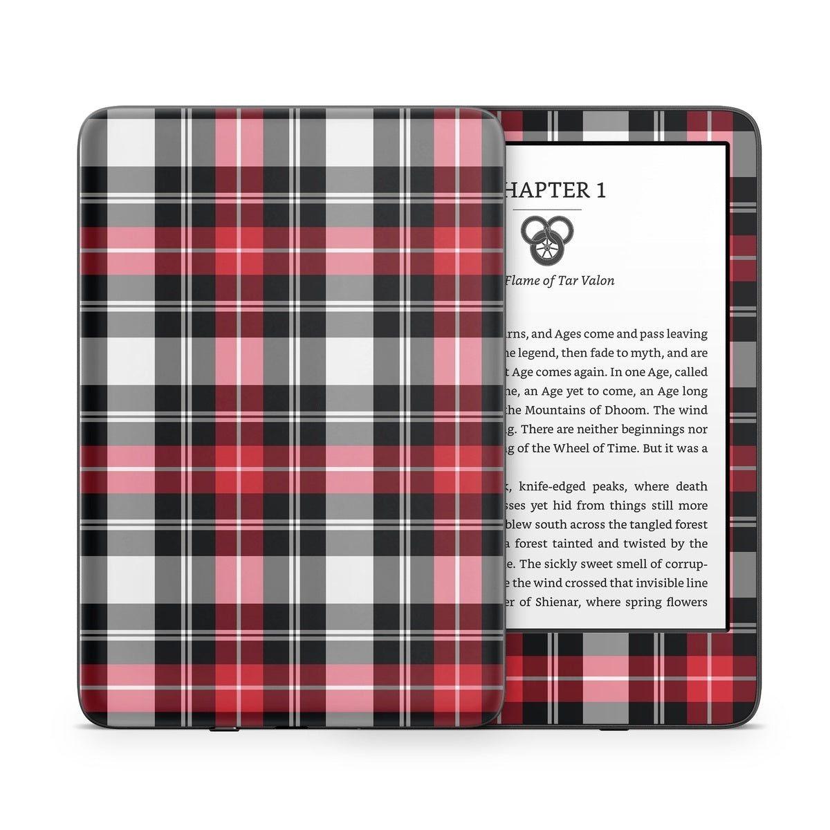 Red Plaid - Amazon Kindle Skin