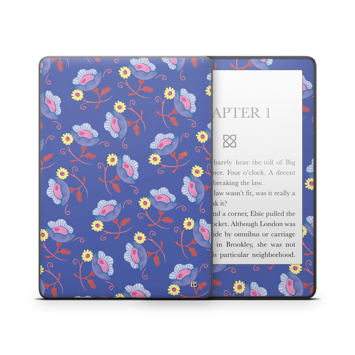 Purple Flowers - Amazon Kindle Skin