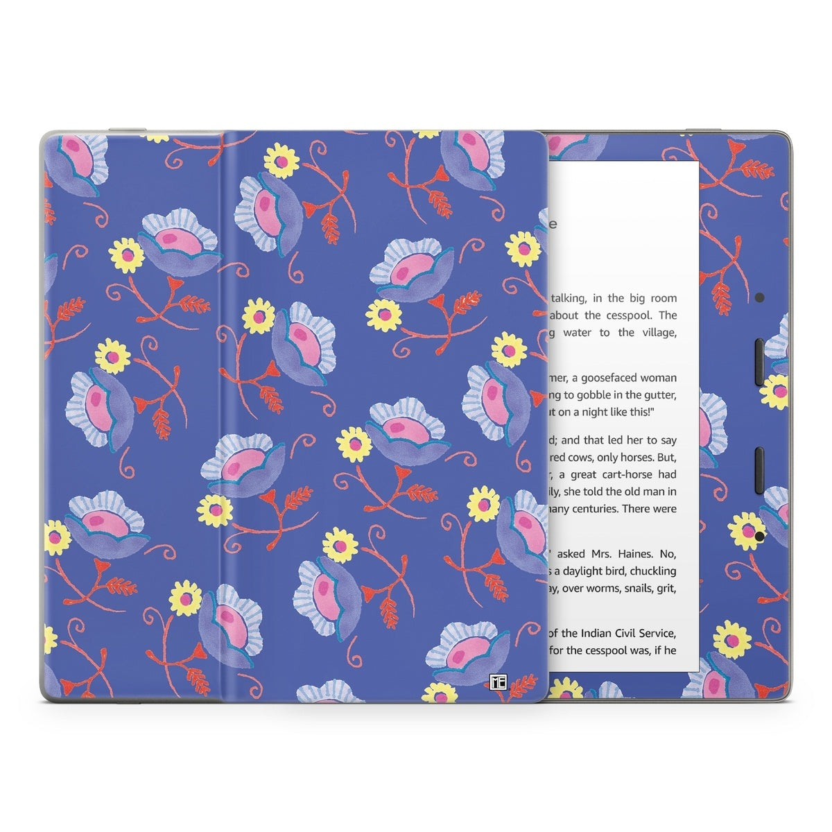 Purple Flowers - Amazon Kindle Skin