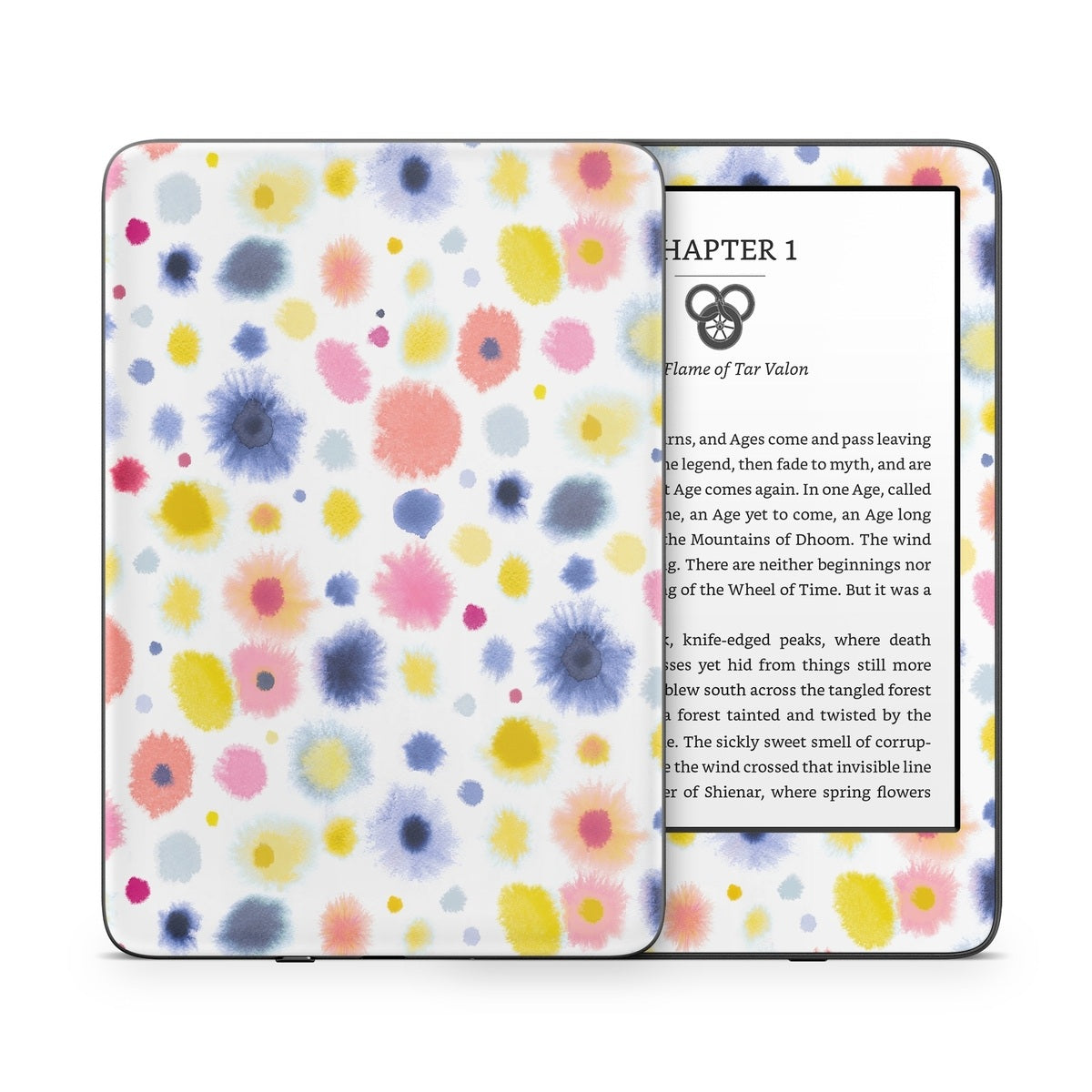 Red Blue Dots - Amazon Kindle Skin