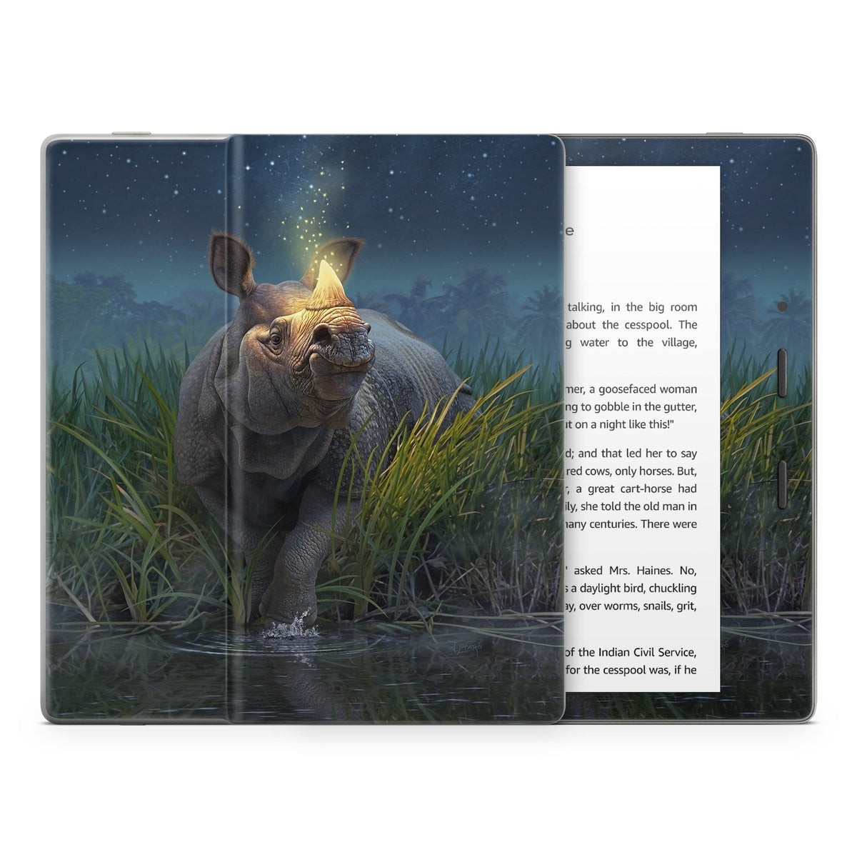 Rhinoceros Unicornis - Amazon Kindle Skin