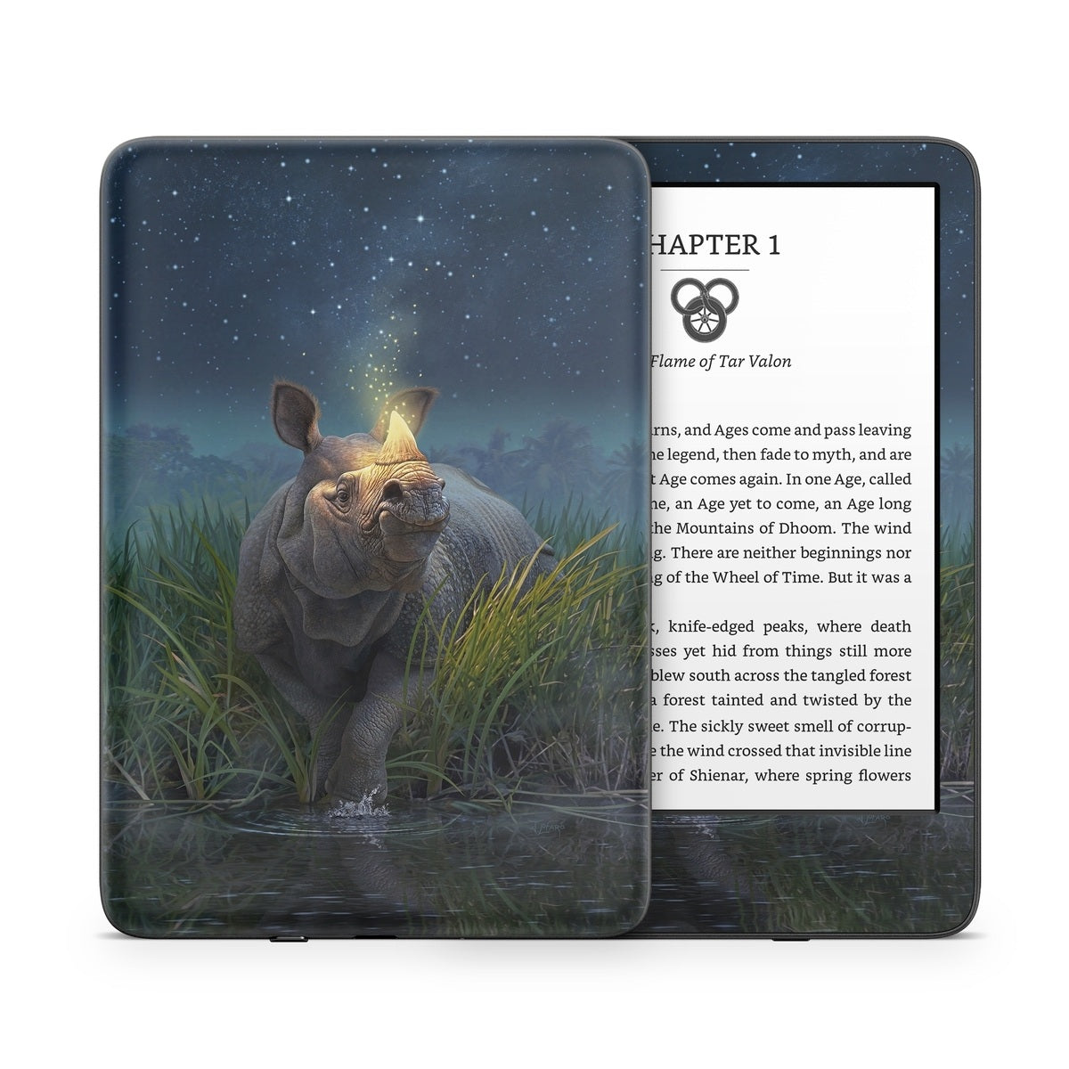 Rhinoceros Unicornis - Amazon Kindle Skin