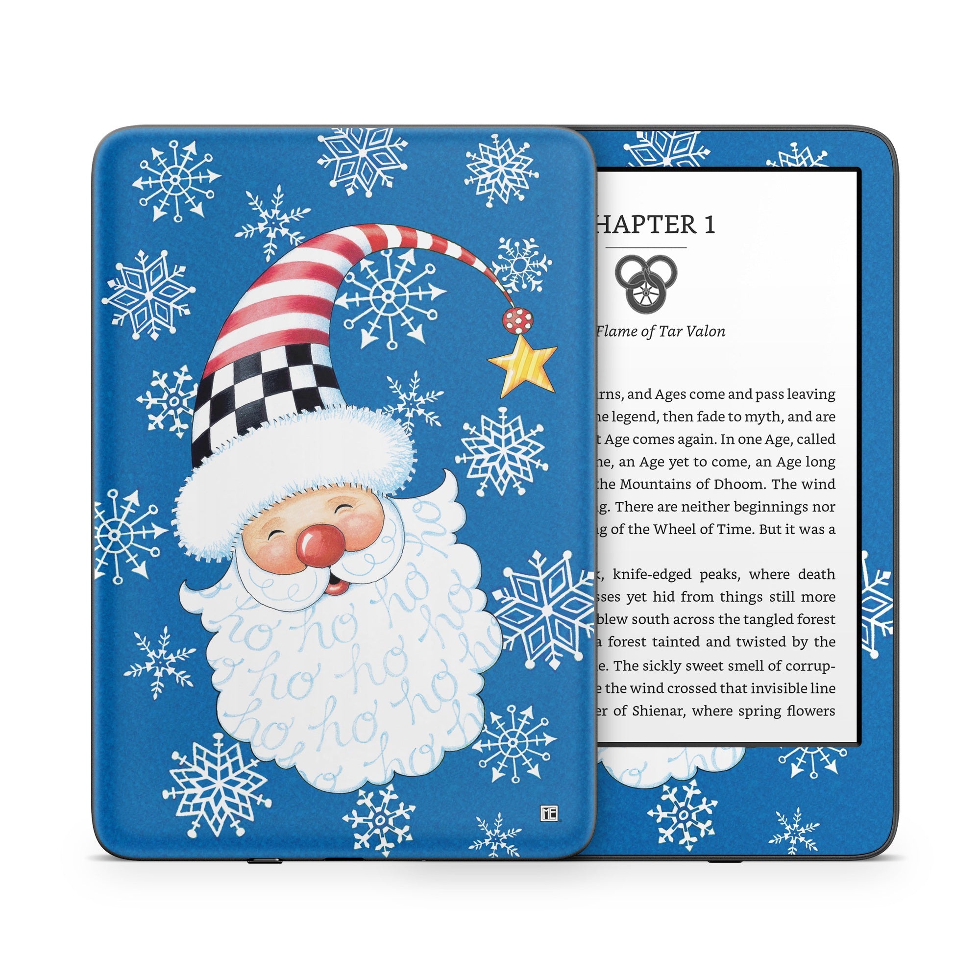 Santa Snowflake - Amazon Kindle Skin