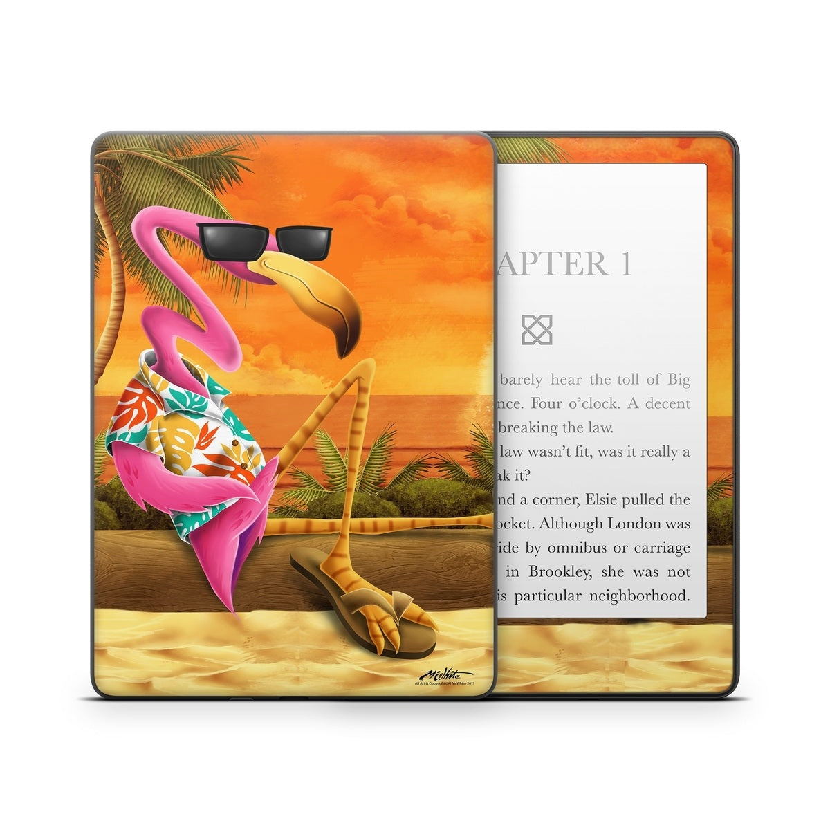 Sunset Flamingo - Amazon Kindle Skin