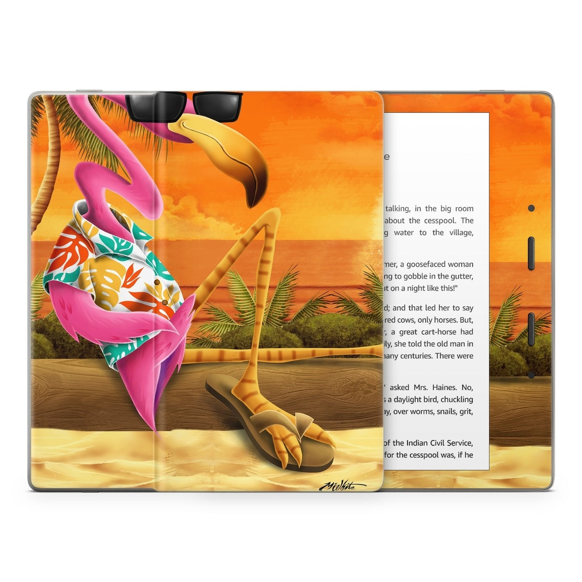 Sunset Flamingo - Amazon Kindle Skin