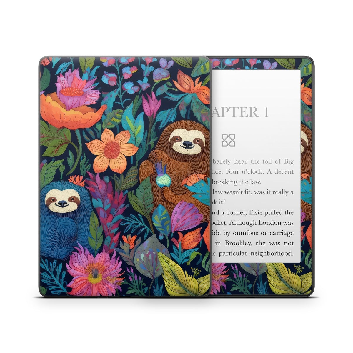 Garden of Slothy Delights - Amazon Kindle Skin