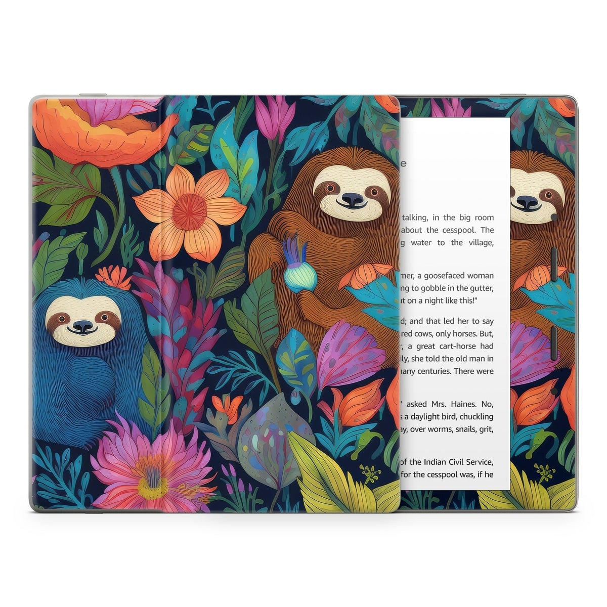 Garden of Slothy Delights - Amazon Kindle Skin