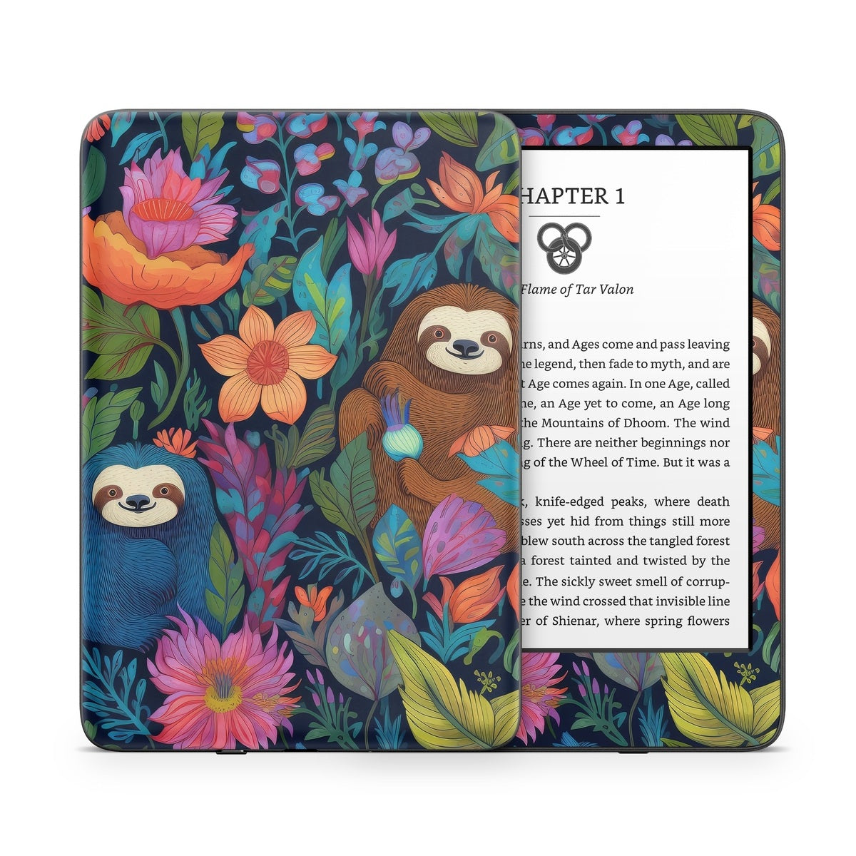 Garden of Slothy Delights - Amazon Kindle Skin