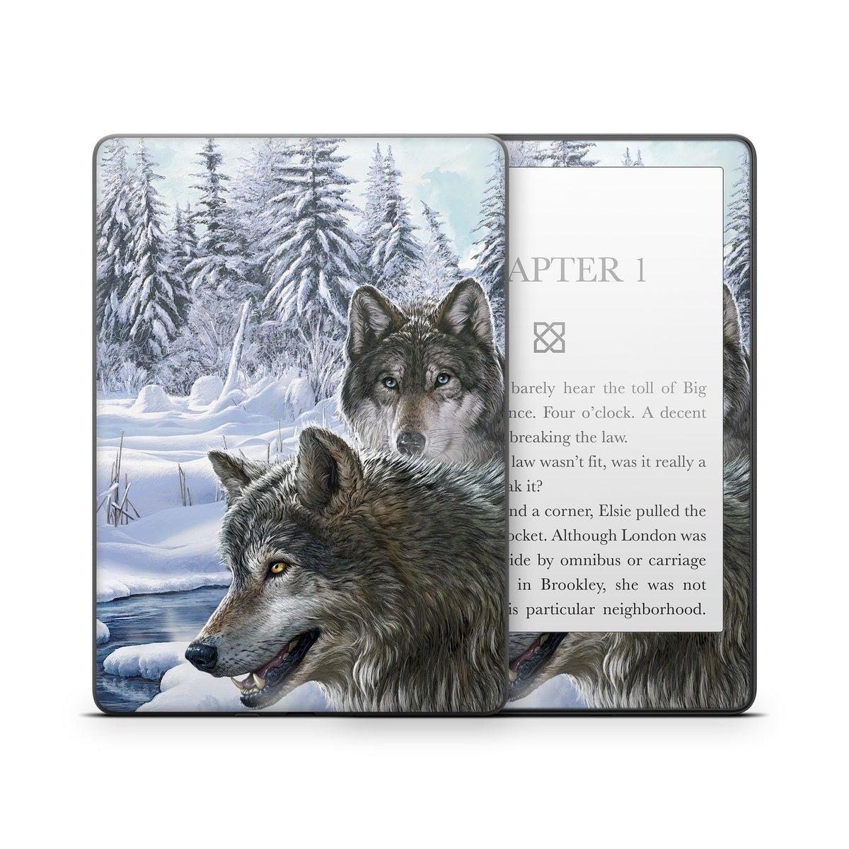 Snow Wolves - Amazon Kindle Skin