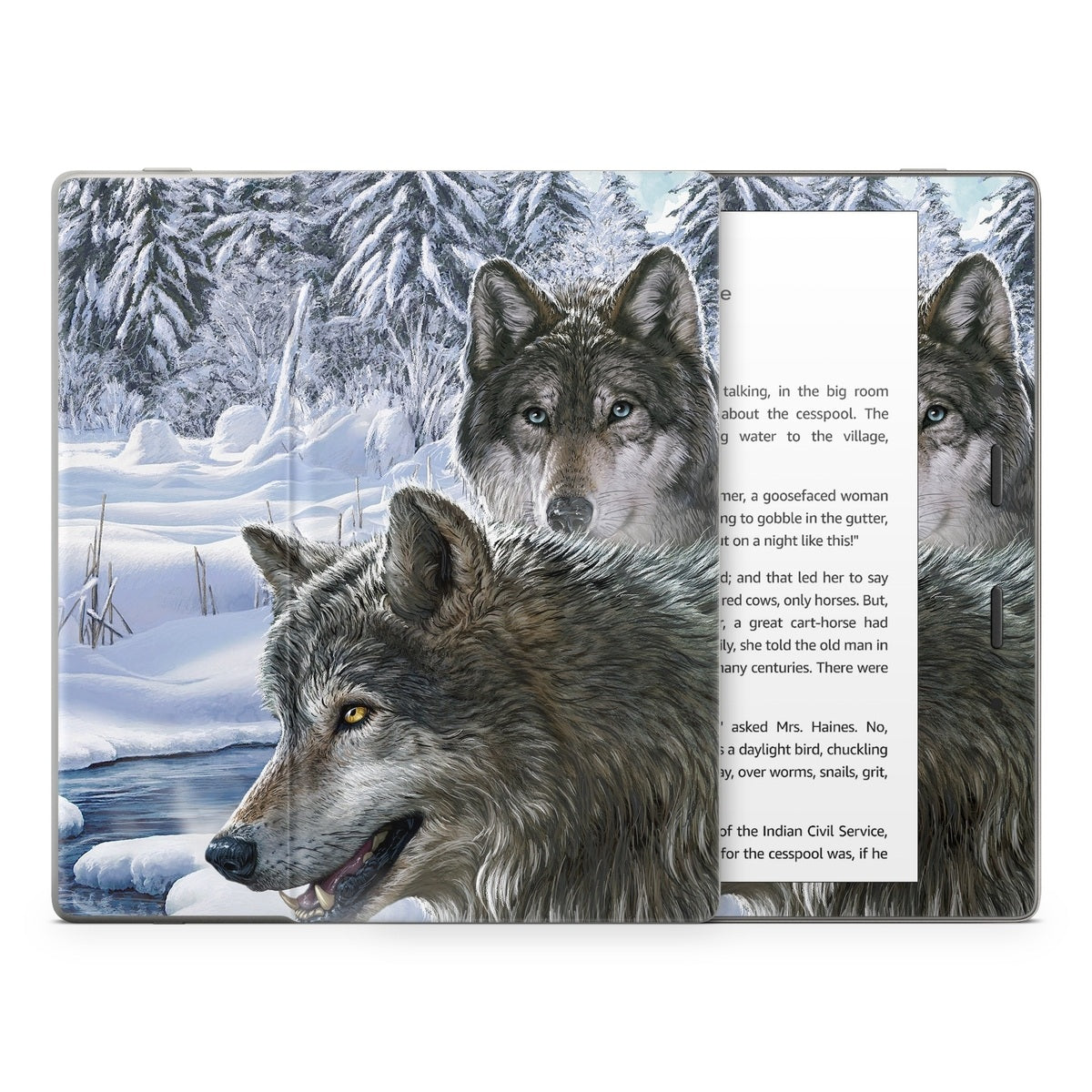 Snow Wolves - Amazon Kindle Skin