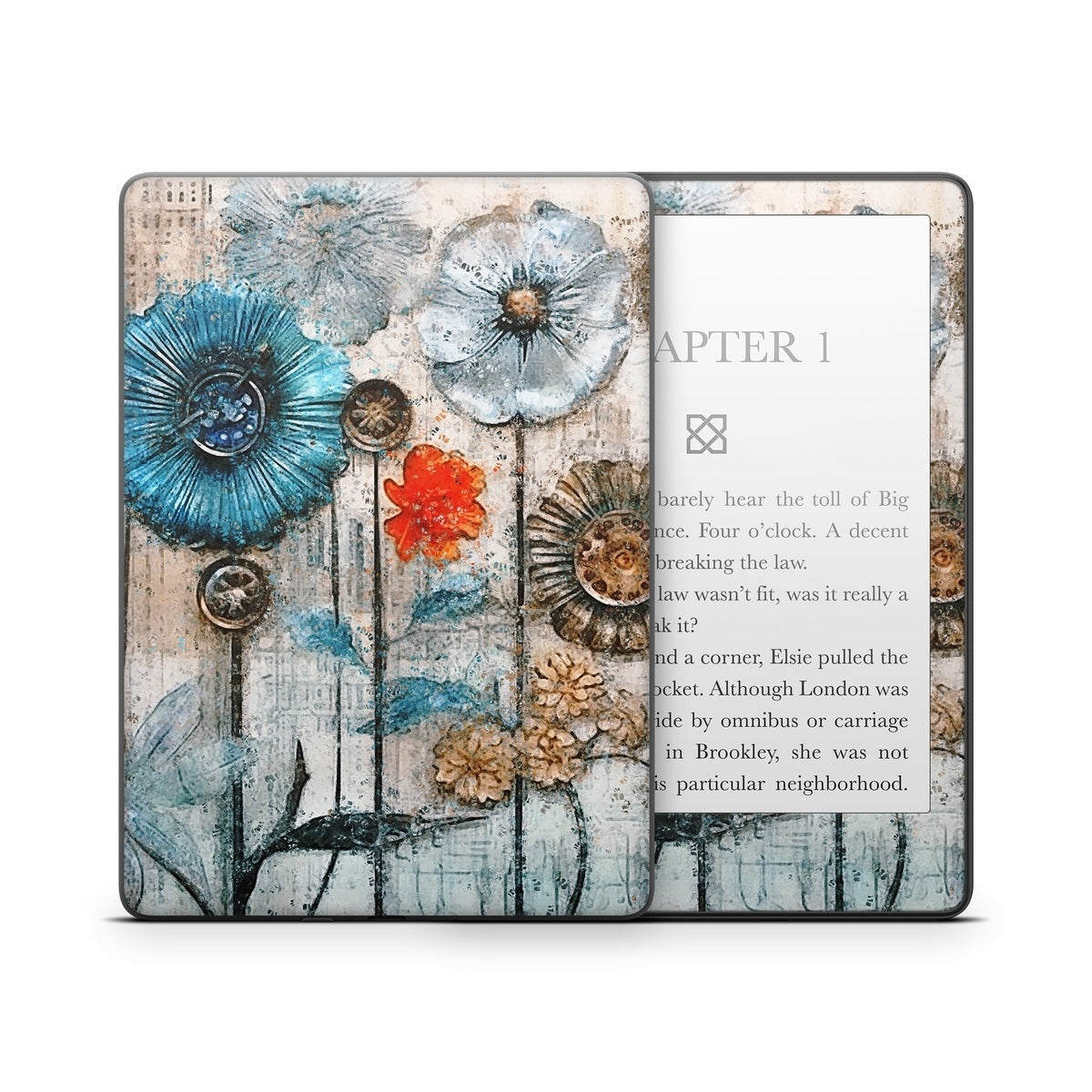 Steampunk Flowers - Amazon Kindle Skin