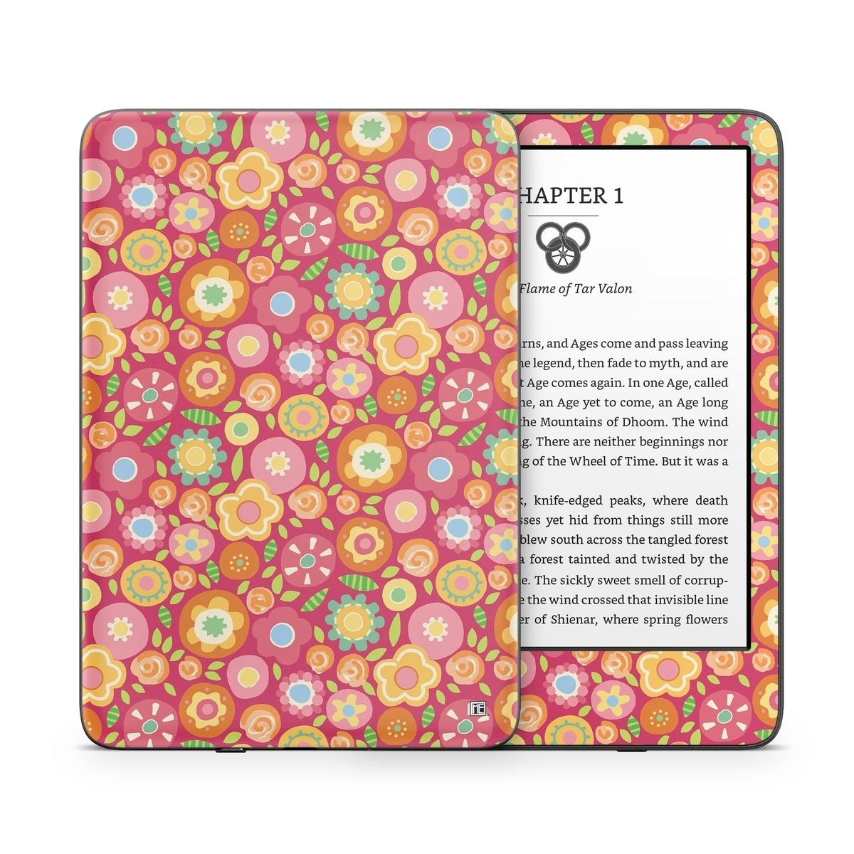 Flowers Squished - Amazon Kindle Skin