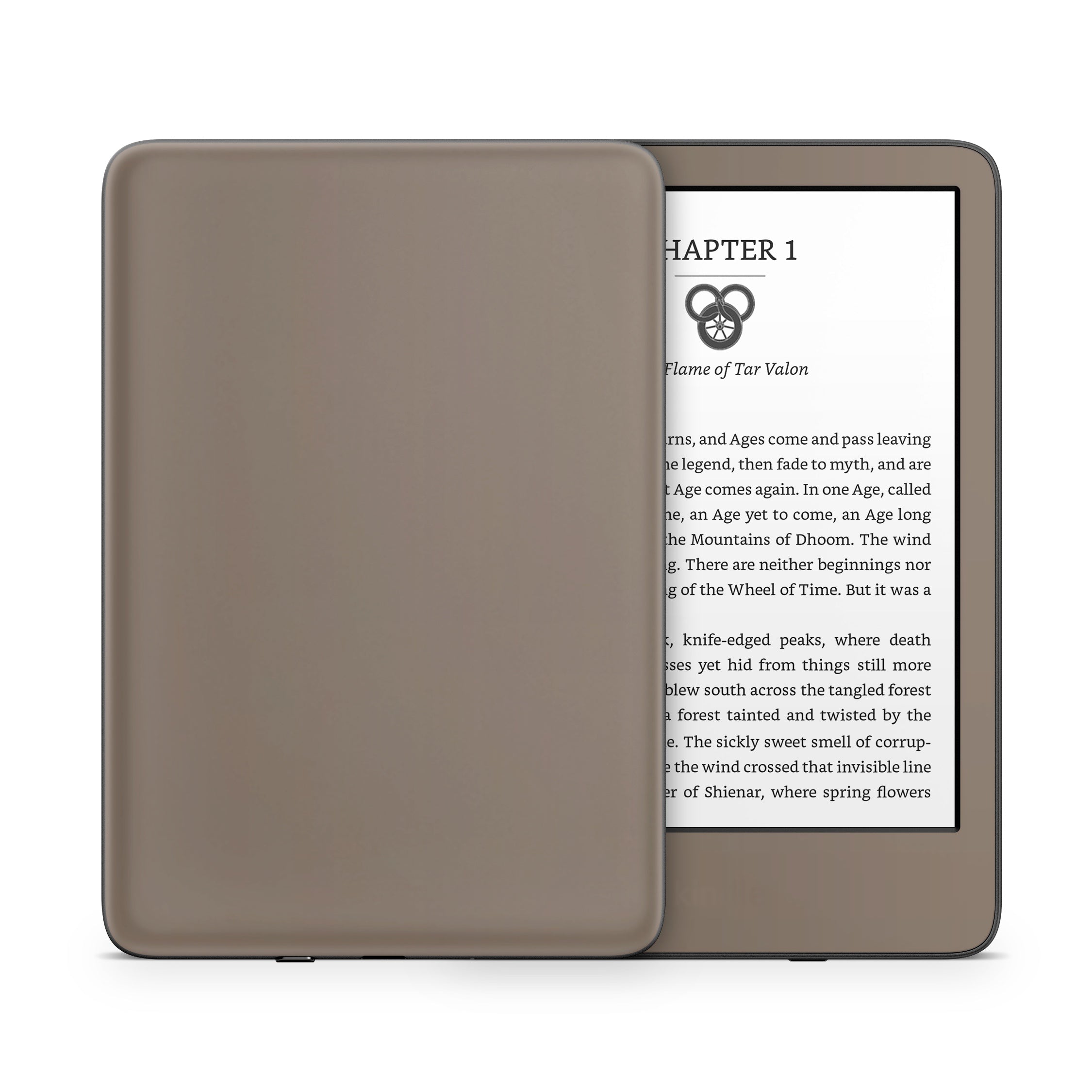 Solid State Flat Dark Earth - Amazon Kindle Skin