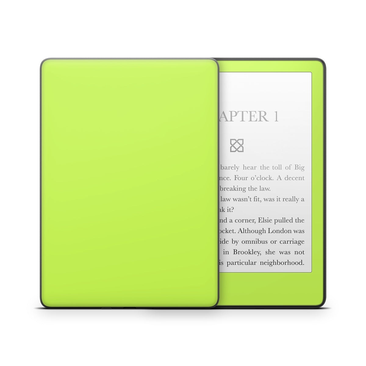 Solid State Lime - Amazon Kindle Skin