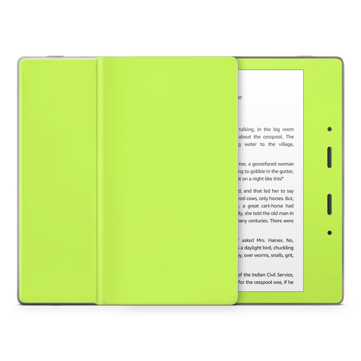 Solid State Lime - Amazon Kindle Skin