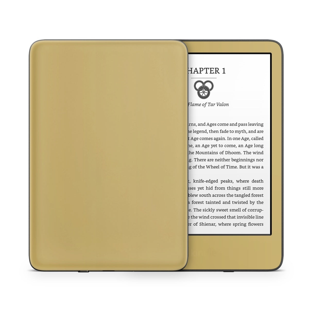 Solid State Mustard - Amazon Kindle Skin