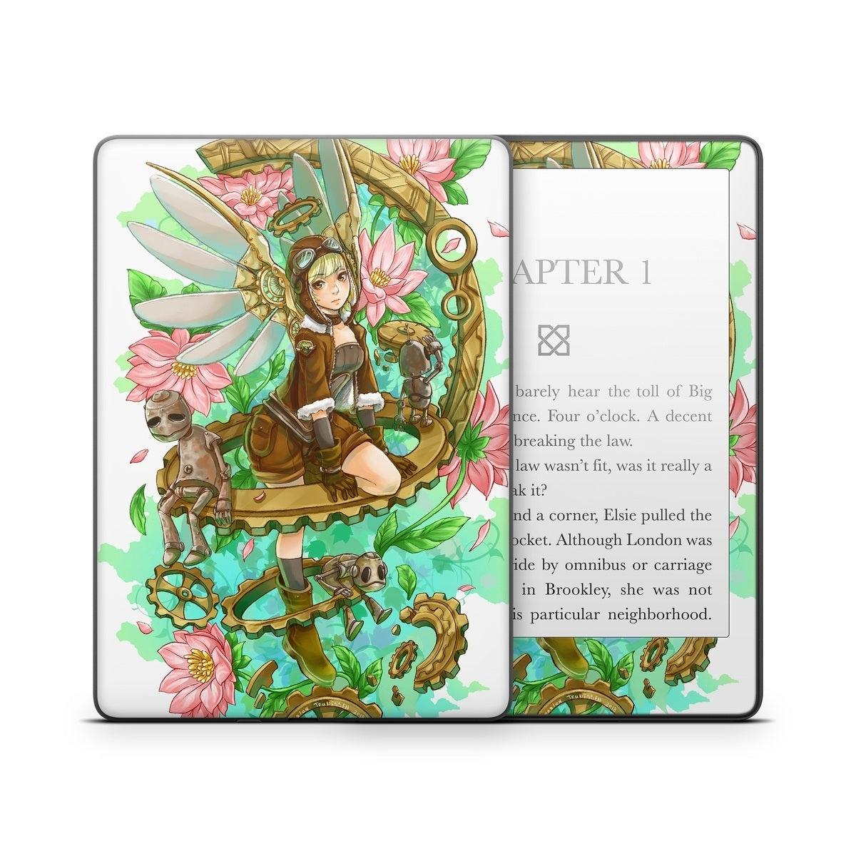 Steampunk Angel - Amazon Kindle Skin