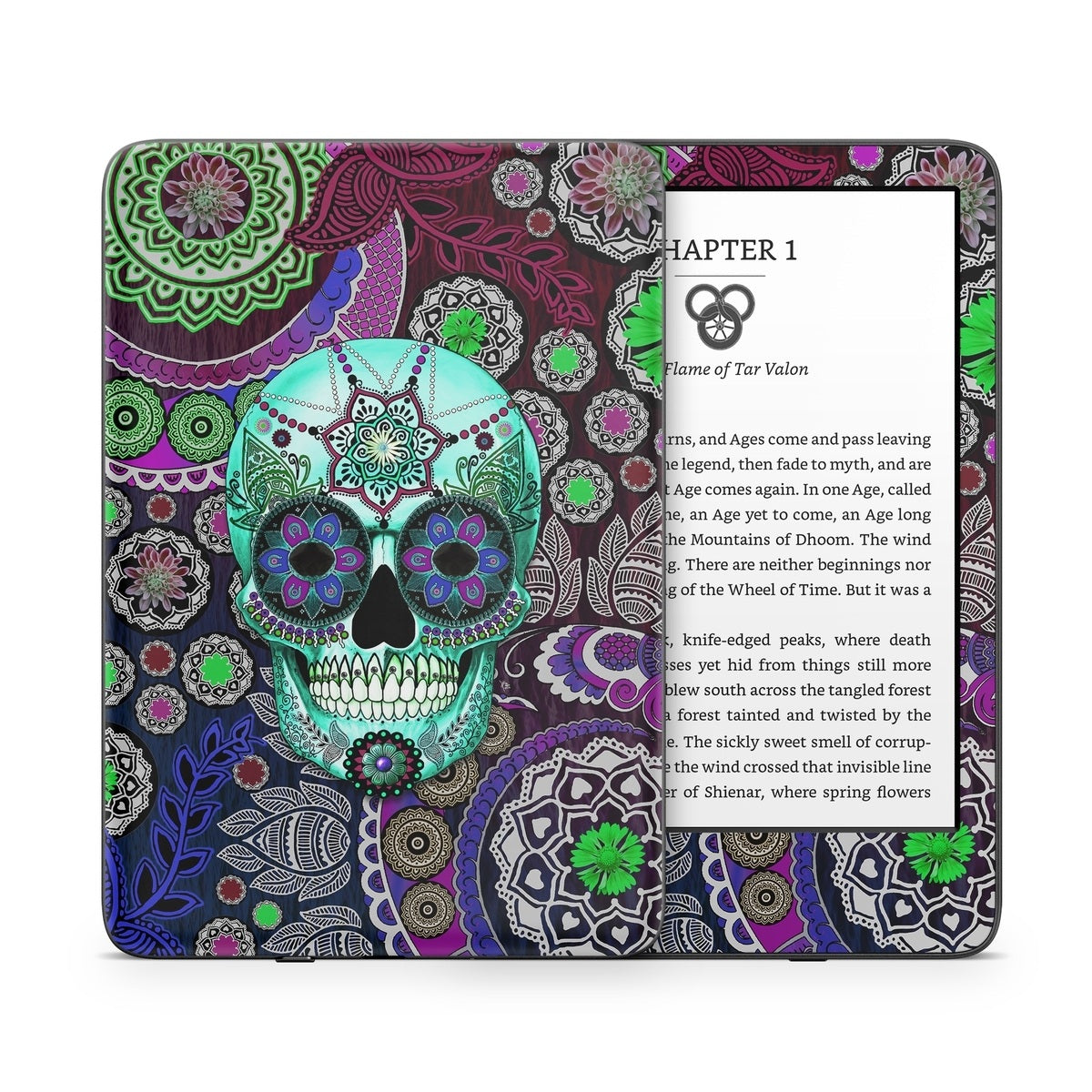 Sugar Skull Sombrero - Amazon Kindle Skin