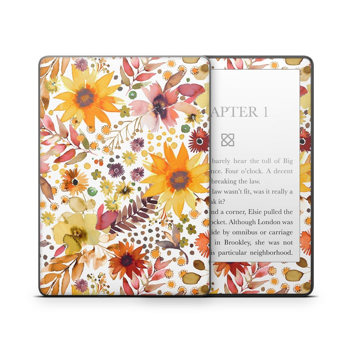 Summer Watercolor Sunflowers - Amazon Kindle Skin