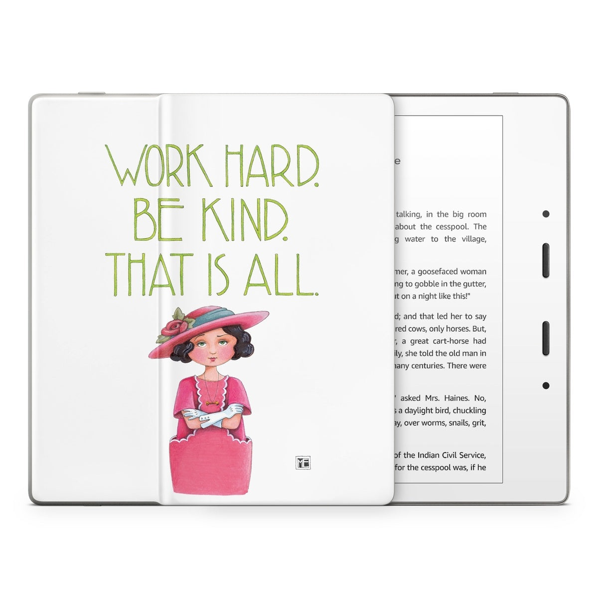 Work Hard - Amazon Kindle Skin