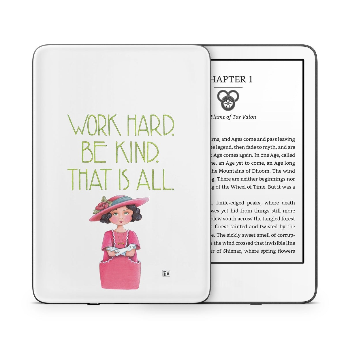 Work Hard - Amazon Kindle Skin