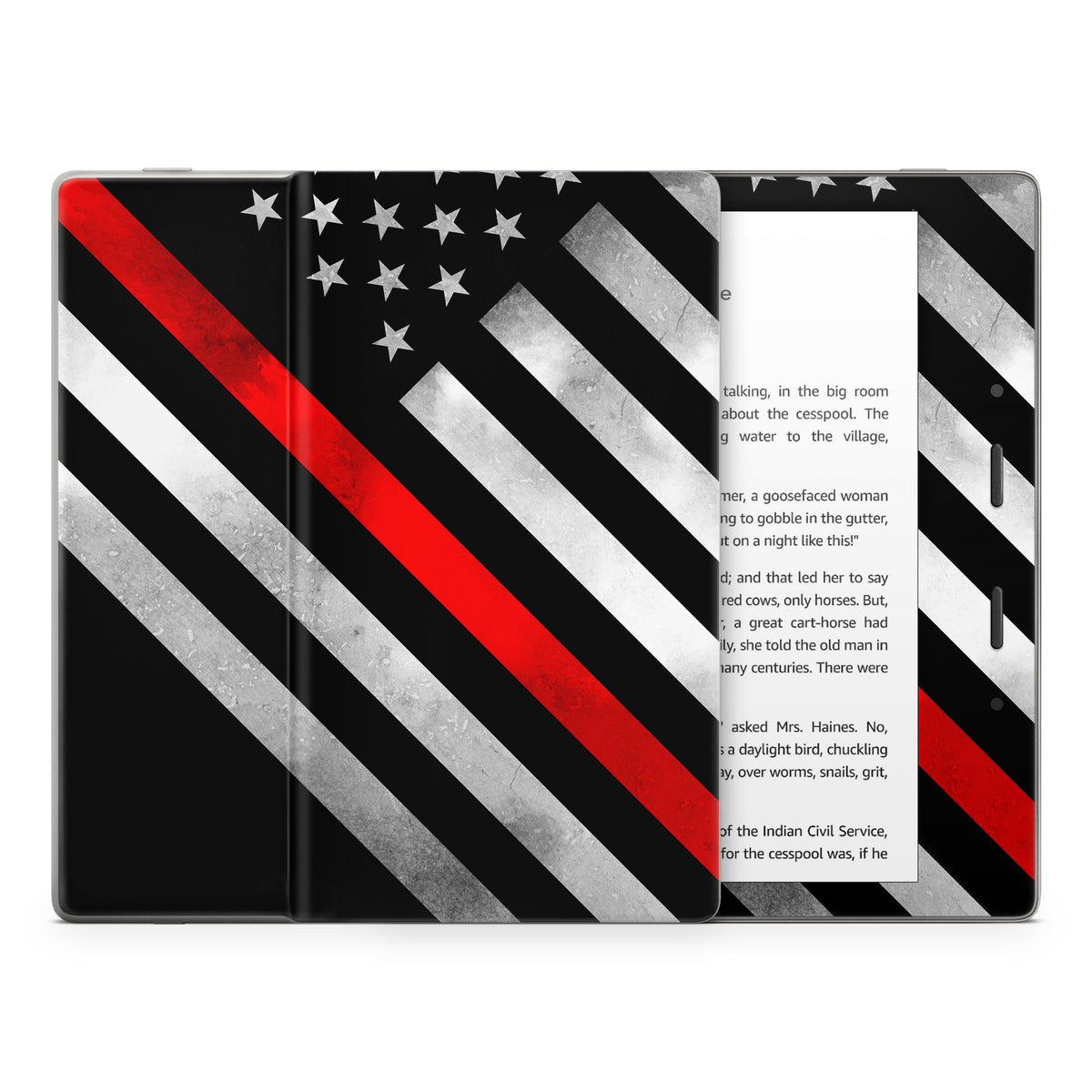 Thin Red Line Hero - Amazon Kindle Skin