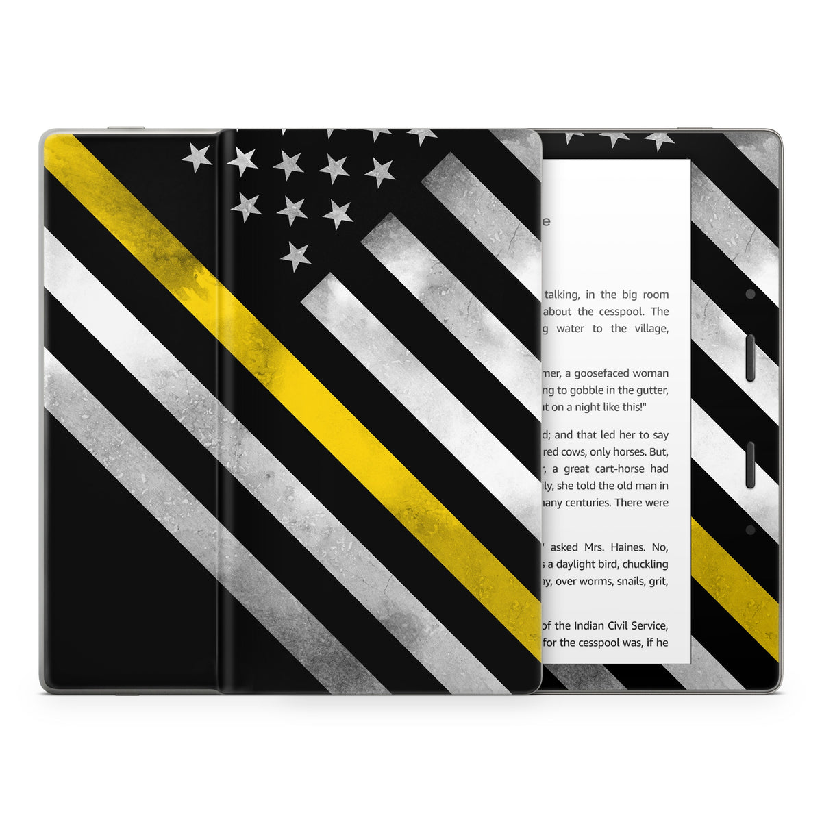 Thin Yellow Line Hero - Amazon Kindle Skin