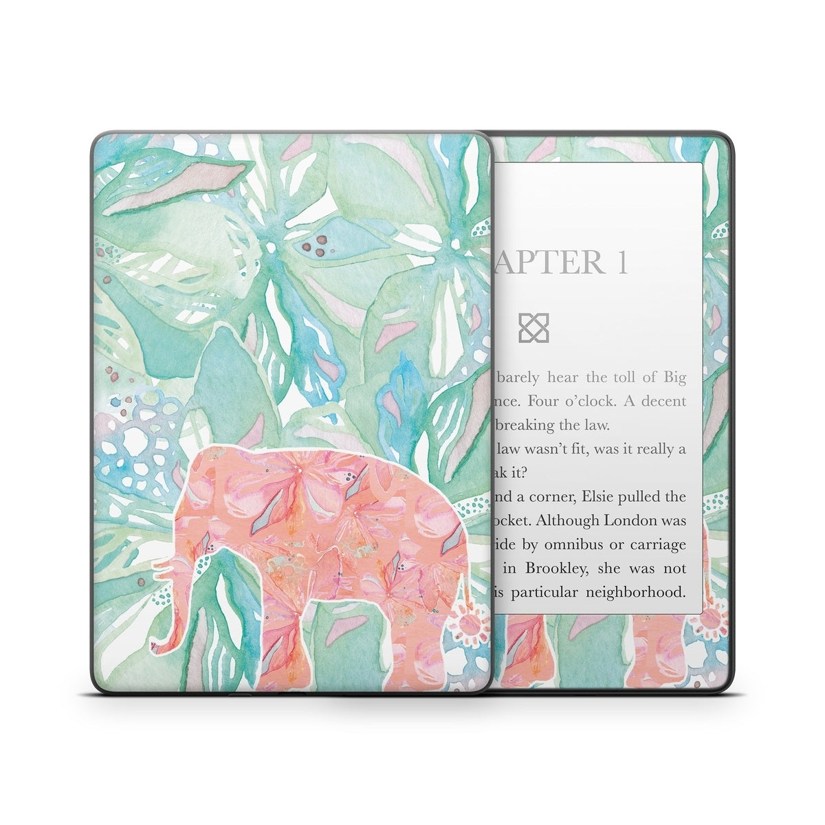 Tropical Elephant - Amazon Kindle Skin