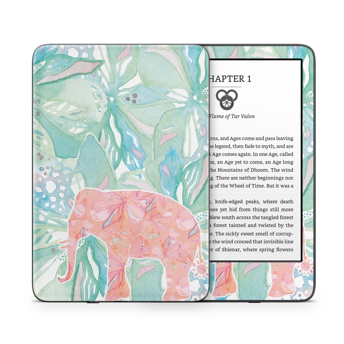 Tropical Elephant - Amazon Kindle Skin