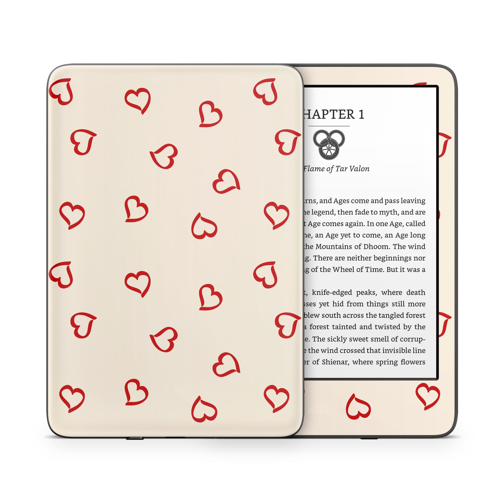 Tumbling Valentines - Amazon Kindle Skin