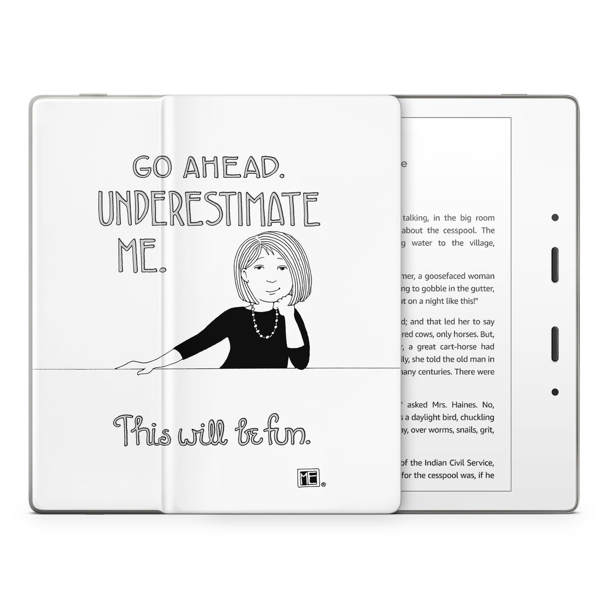 Underestimate Me - Amazon Kindle Skin